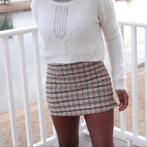 90s style plaid skirt with built in undershorts